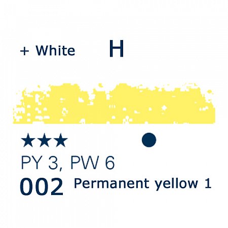 Schmincke Pastels, 002 permanent yellow 1 lemon - H