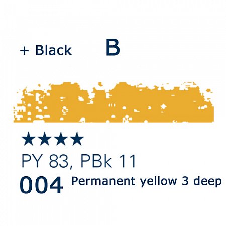 Schmincke Pastels, 004 permanent yellow 3 deep - B
