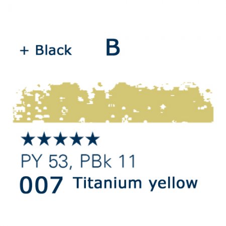Schmincke Pastels, 007 titanium yellow - B
