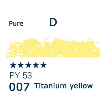 Schmincke Pastels, 007 titanium yellow - D