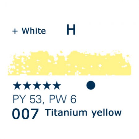 Schmincke Pastels, 007 titanium yellow - H