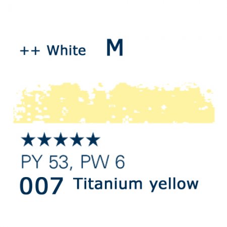 Schmincke Pastels, 007 titanium yellow - M