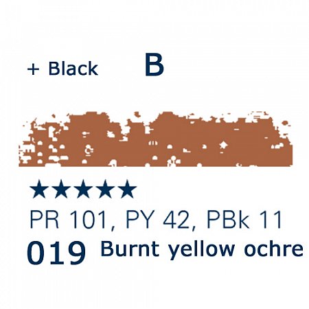 Schmincke Pastels, 019 burnt yellow ochre - B