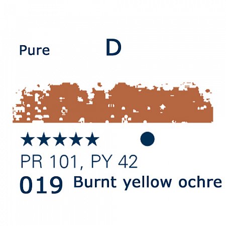 Schmincke Pastels, 019 burnt yellow ochre - D