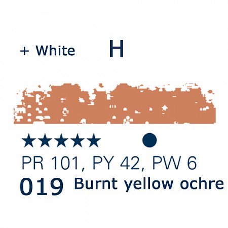 Schmincke Pastels, 019 burnt yellow ochre - H