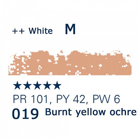 Schmincke Pastels, 019 burnt yellow ochre - M