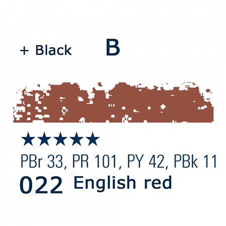 Schmincke Pastels, 022 English red - B