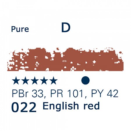 Schmincke Pastels, 022 English red - D