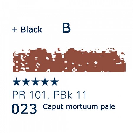 Schmincke Pastels, 023 caput mortuum pale - B