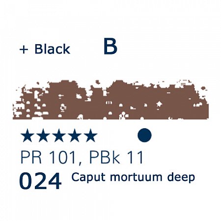 Schmincke Pastels, 024 caput mortuum deep - B