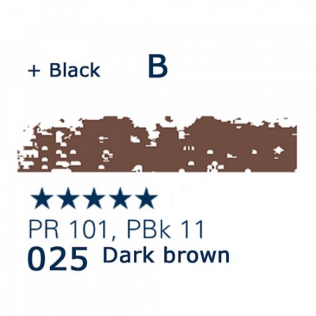 Schmincke Pastels, 025 dark brown - B