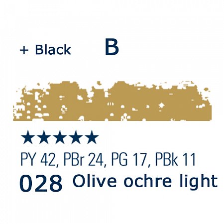 Schmincke Pastels, 028 olive ochre light - B