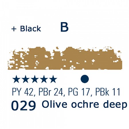 Schmincke Pastels, 029 olive ochre deep - B
