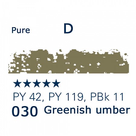 Schmincke Pastels, 030 greenish umber - D