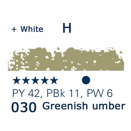 Schmincke Pastels, 030 greenish umber - H