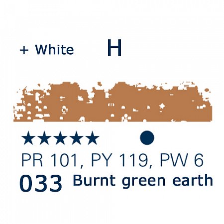 Schmincke Pastels, 033 burnt green earth - H