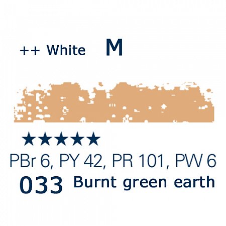 Schmincke Pastels, 033 burnt green earth - M