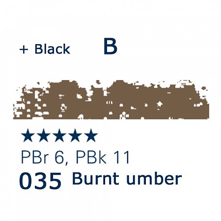 Schmincke Pastels, 035 burnt umber - B