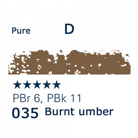 Schmincke Pastels, 035 burnt umber - D