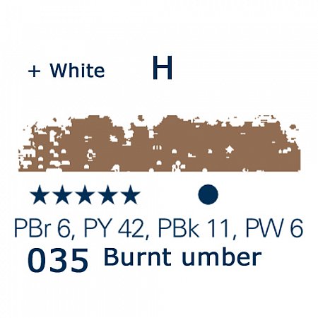 Schmincke Pastels, 035 burnt umber - H