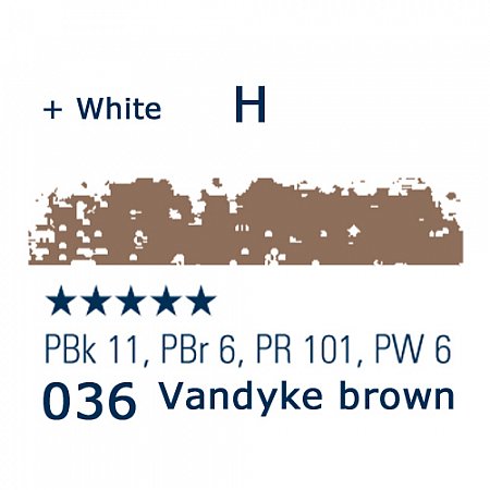Schmincke Pastels, 036 Vandyke brown - H