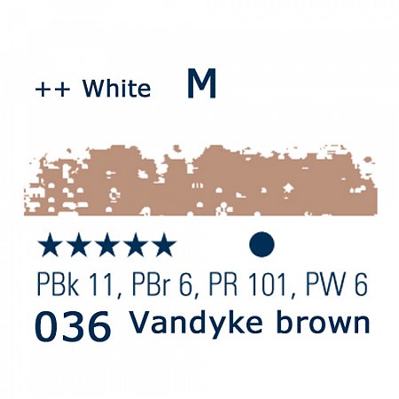 Schmincke Pastels, 036 Vandyke brown - M