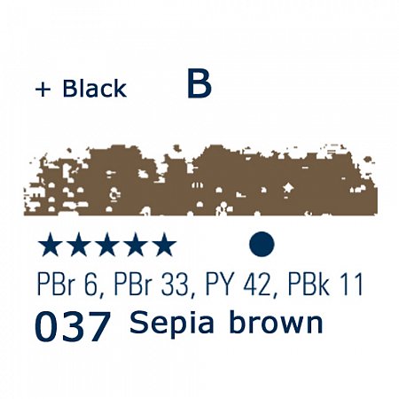 Schmincke Pastels, 037 sepia brown - B