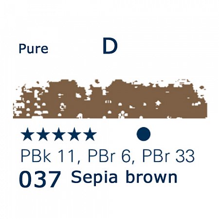 Schmincke Pastels, 037 sepia brown - D