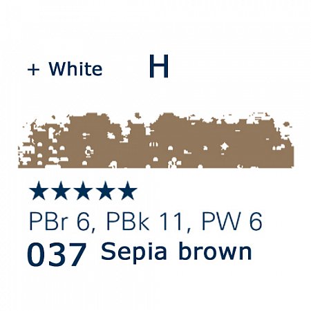 Schmincke Pastels, 037 sepia brown - H