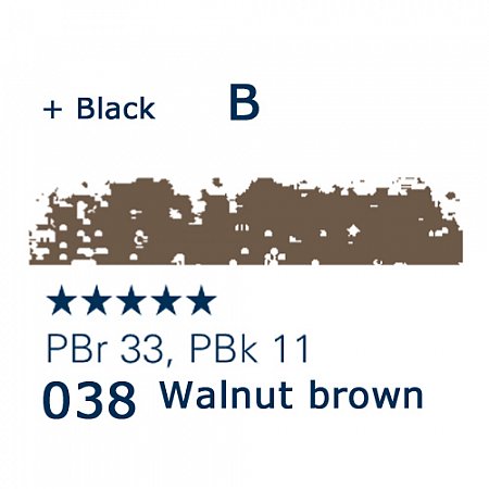Schmincke Pastels, 038 walnut brown - B
