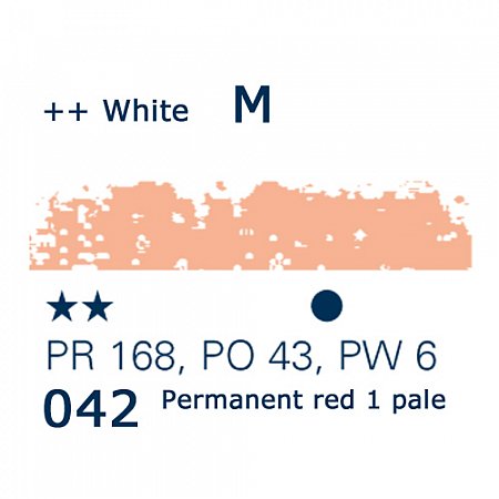 Schmincke Pastels, 042 permanent red 1 pale - M