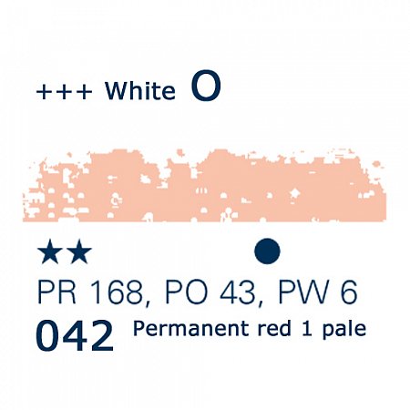 Schmincke Pastels, 042 permanent red 1 pale - O