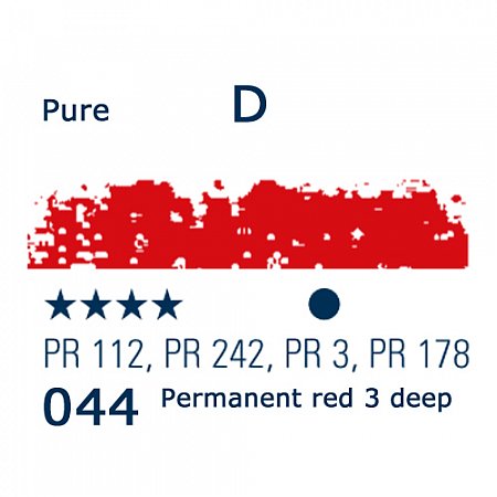 Schmincke Pastels, 044 permanent red 3 deep - D