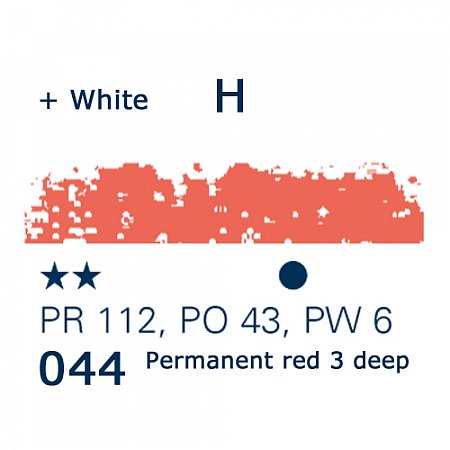 Schmincke Pastels, 044 permanent red 3 deep - H