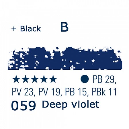 Schmincke Pastels, 059 deep violet deep - B