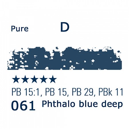 Schmincke Pastels, 061 phthalo blue deep - D