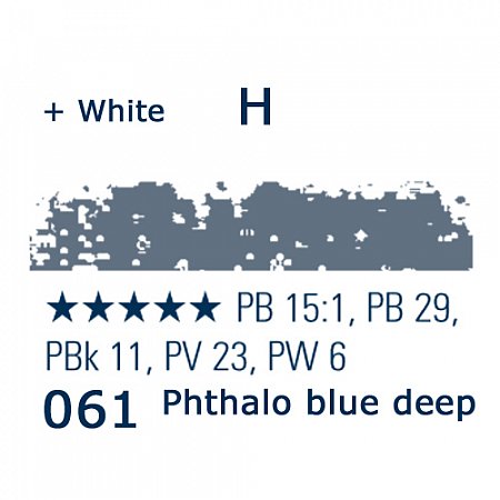 Schmincke Pastels, 061 phthalo blue deep - H