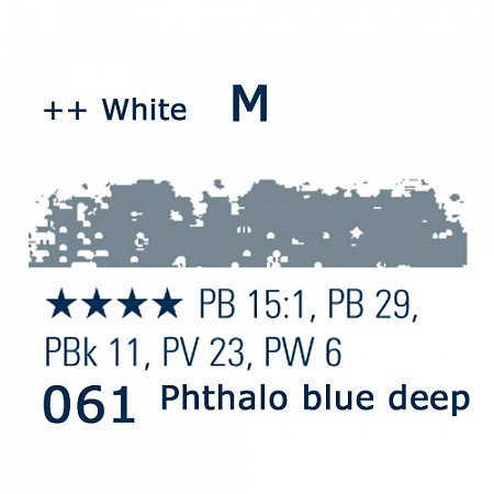 Schmincke Pastels, 061 phthalo blue deep - M