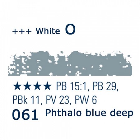 Schmincke Pastels, 061 phthalo blue deep - O