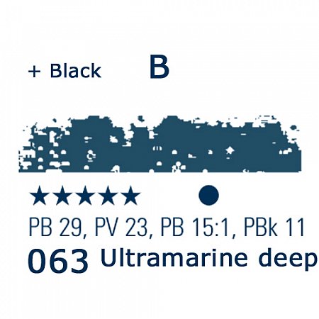 Schmincke Pastels, 063 ultramarine deep - B