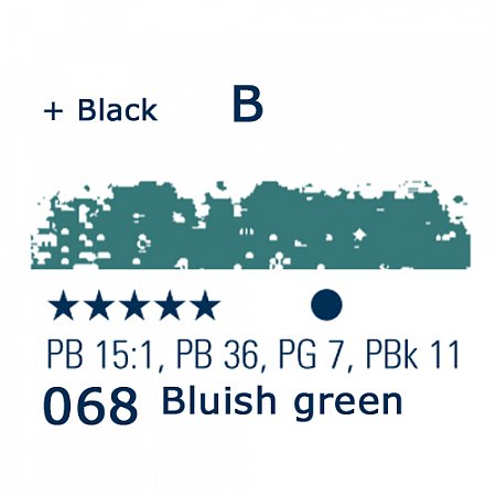 Schmincke Pastels, 068 bluish green - B