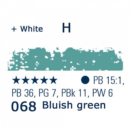 Schmincke Pastels, 068 bluish green - H