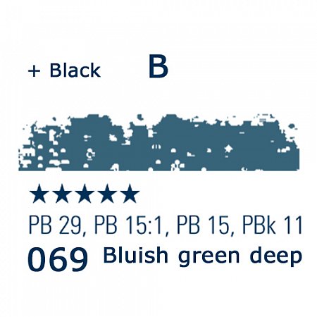 Schmincke Pastels, 069 bluish green deep - B