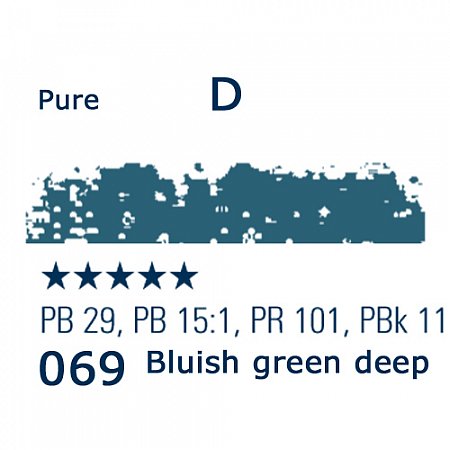 Schmincke Pastels, 069 bluish green deep - D