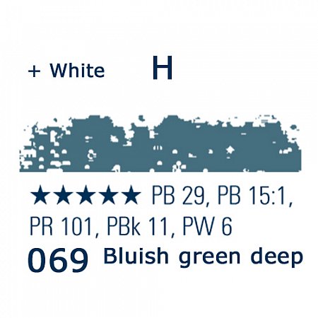 Schmincke Pastels, 069 bluish green deep - H