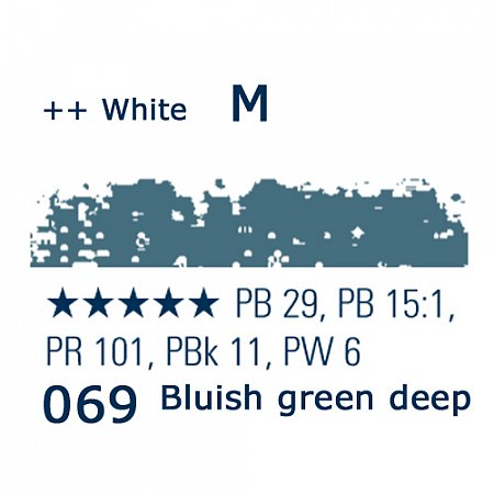 Schmincke Pastels, 069 bluish green deep - M