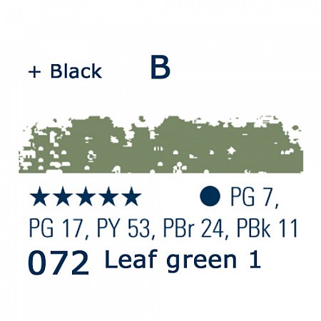 Schmincke Pastels, 072 leaf green 1 - B