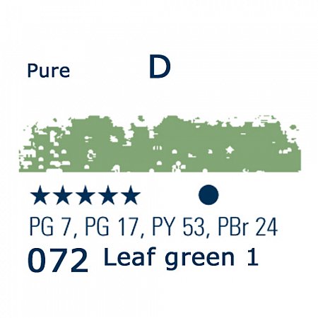Schmincke Pastels, 072 leaf green 1 - D