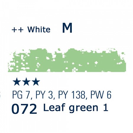 Schmincke Pastels, 072 leaf green 1 - M