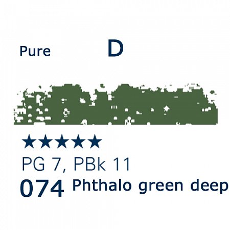 Schmincke Pastels, 074 phthalo green deep - D